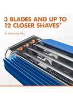 طقم شفرات حلاقة بلو 3 كومفورت من 8 قطع أزرق / فضي - Image 3