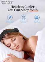 رويس أداة تجعيد الشعر بدون حرارة من الساتان، حلقة تجعيد الشعر بدون حرارة مكونة من 8 قطع مع أشرطة للشعر ومشابك وحزام غسيل الوجه ومشط وأدوات تجعيد الشعر للنساء ذوات الشعر الطويل، مجموعة أدوات تصفيف الشعر - Image 5