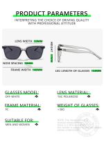 بازار نظارات شمسية مستقطبة للرجال والنساء - نظارات شمسية كلاسيكية مضادة للتوهج UV400، حماية كاملة من الأشعة فوق البنفسجية للقيادة وصيد الأسماك والسفر (رمادي) - Image 8