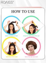 رويس 42 قطعة من أعواد تجعيد الشعر المرنة، 7 أحجام من أعواد تجعيد الشعر بدون حرارة، بكرات الشعر المرنة من الإسفنج للاستخدام أثناء النوم مع غطاء للشعر لتصفيف شعر النساء - Image 2