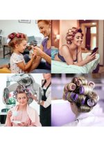 ⁦مجموعة مشابك شعر زغبية يمكنك صنعها بنفسك لتجعيد الشعر بدون حرارة، أنيقة وقابلة لإعادة الاستخدام لإكسسوارات تصفيف الشعر⁩ - الصورة ⁦5⁩