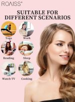 رويس مجموعة مكونة من 4 قطع من مجعد الشعر الخالي من الحرارة من الساتان، بكرات شعر لتجعيد الشعر بدون حرارة مع أغطية للشعر، وحزام رأس ناعم لتجعيد الشعر الطويل، ومجموعة للنوم طوال الليل (بيج) - Image 8