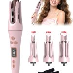 بيستيس  مكواة تجعيد شعر أوتوماتيكية 3 في 1، عصا تجعيد دوارة مع أسطوانة بديلة بثلاثة مقاسات: 19 مم، 25 مم، 32 مم، مكواة تجعيد شعر بجهد مزدوج، 8 سرعات، تسخين سريع.