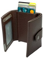 ⁦كلاسيك ميلانو محفظة كلاسيك ميلانو بحماية RFID للرجال والنساء - حامل بطاقات أوتوماتيكي بتصميم بوب أب - محفظة بطاقات آمنة ومدمجة للرجال - محفظة أنيقة للرجال والنساء⁩ - الصورة ⁦4⁩