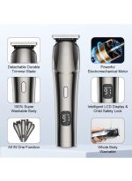 ⁦دوشر ماكينة حلاقة كهربائية للرجال، ماكينة حلاقة للجسم آمنة ومناسبة للمناطق الحساسة، ماكينة حلاقة قابلة لإعادة الشحن ومقاومة للماء للاستخدام الجاف/الرطب⁩ - الصورة ⁦7⁩