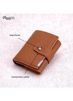 Classic Milano محفظة كلاسيك ميلانو من الجلد الصناعي مع تقنية حجب RFID للرجال والنساء - محفظة حامل بطاقات تلقائية بتصميم منبثق - حامل بطاقات ائتمان آمن ومضغوط للرجال - محفظة أنيقة للرجال ومحفظة بطاقات RFID للنساء - Image 5