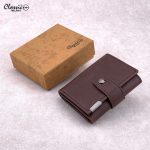 كلاسيك ميلانو محفظة كلاسيك ميلانو بحماية RFID للرجال والنساء - حامل بطاقات أوتوماتيكي بتصميم بوب أب - محفظة بطاقات آمنة ومدمجة للرجال - محفظة أنيقة للرجال والنساء