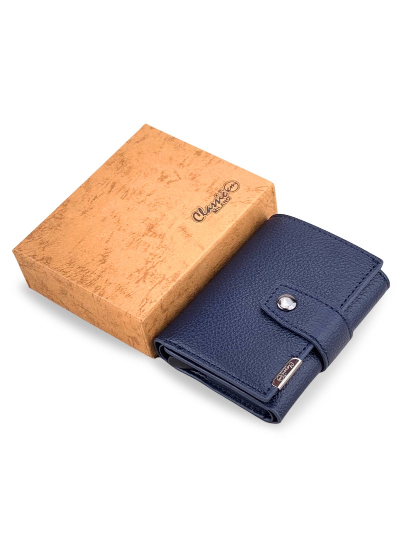 204b88f0-76d0-4817-880f-47aa870ab6a1.jpg كلاسيك ميلانو محفظة كلاسيك ميلانو بحماية RFID للرجال والنساء - حامل بطاقات أوتوماتيكي بتصميم بوب أب - محفظة بطاقات آمنة ومدمجة للرجال - محفظة أنيقة للرجال والنساء - الصورة 1