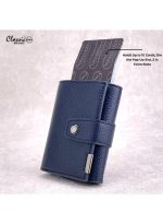 ⁦كلاسيك ميلانو محفظة كلاسيك ميلانو بحماية RFID للرجال والنساء - حامل بطاقات أوتوماتيكي بتصميم بوب أب - محفظة بطاقات آمنة ومدمجة للرجال - محفظة أنيقة للرجال والنساء⁩ - الصورة ⁦2⁩