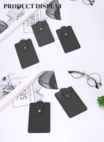 ⁦رويس حافظة محفظة جلدية لحمل بطاقات الهوية للجنسين مع حبل / حزام إضافي بكرة شارة قابلة للسحب و 3 فتحات لبطاقات العمل / المدرسة أسود⁩ - الصورة ⁦7⁩