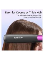 ⁦فازين مملس شعر أيوني سريع التسخين من التيتانيوم المسطح للحصول على تسريحة أنيقة⁩ - الصورة ⁦5⁩