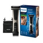 فيليبس ماكينة تشذيب شعر الجسم BG7025/13 من Philips | أداة تشذيب الجسم والفخذين المقاومة للماء | أداة لحلاقة شعر الجسم، مشط قابل للتعديل بـ 5 إعدادات للطول | 80 دقيقة من الاستخدام اللاسلكي، حماية للبشرة أسود