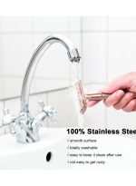 أوريتي شفرة حلاقة مزدوجة الحافة من الفولاذ المقاوم للصدأ باللون الذهبي الوردي 13.4 × 4 × 6.5 سم - Image 4