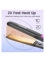 ⁦فازين مملس شعر أيوني سريع التسخين من التيتانيوم المسطح للحصول على تسريحة أنيقة⁩ - الصورة ⁦3⁩