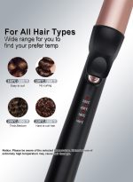 بيستيس  مكواة تجعيد الشعر وعصا تجعيد الشعر مقاس 32 مم، أسطوانة تجعيد الشعر مقاس 1.26 بوصة، عصا تجعيد الشعر سريعة الحرارة مع مصباح LED و4 إعدادات لدرجة الحرارة 160 درجة مئوية - 220 درجة مئوية، سلك دوار بطول 2 متر - Image 4