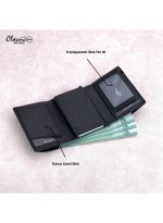 ⁦كلاسيك ميلانو محفظة كلاسيك ميلانو بحماية RFID للرجال والنساء - حامل بطاقات أوتوماتيكي بتصميم بوب أب - محفظة بطاقات آمنة ومدمجة للرجال - محفظة أنيقة للرجال والنساء⁩ - الصورة ⁦4⁩