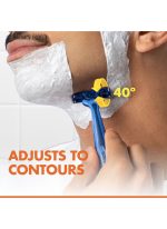 طقم شفرات حلاقة بلو 3 كومفورت من 8 قطع أزرق / فضي - Image 4