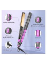 ⁦فازين مملس شعر أيوني سريع التسخين من التيتانيوم المسطح للحصول على تسريحة أنيقة⁩ - الصورة ⁦6⁩