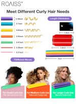 رويس 42 قطعة من أعواد تجعيد الشعر المرنة، 7 أحجام من أعواد تجعيد الشعر بدون حرارة، بكرات الشعر المرنة من الإسفنج للاستخدام أثناء النوم مع غطاء للشعر لتصفيف شعر النساء - Image 7