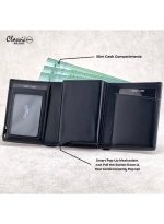 ⁦كلاسيك ميلانو محفظة كلاسيك ميلانو بحماية RFID للرجال والنساء - حامل بطاقات أوتوماتيكي بتصميم بوب أب - محفظة بطاقات آمنة ومدمجة للرجال - محفظة أنيقة للرجال والنساء⁩ - الصورة ⁦3⁩