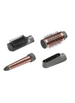 بيبي ليس فرشاة  تصفيف الهواء 1000 من بيبيليس | إعدادات حرارة قابلة للتعديل 2 + إعداد بارد | تقنية الأيونات لشعر خالي من التجعد | ملحق تجعيد مخروطى، مكثف وحاقن تجفيف دقيق مع حقيبة حرارية مجانية –موديل AS136SDE باللون البنفسجي. أرجواني - Image 7