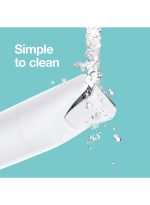 ⁦براون أداة تهذيب شعر الجسم الصغيرة براون BS1000 للاستخدام الجاف أو مع الماء مع مشط التهذيب، باللون الأبيض. أبيض⁩ - الصورة ⁦5⁩