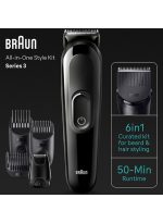 ⁦براون مجموعة أدوات التشذيب 6 في 1 من السلسلة 3 للحية والشعر⁩ - الصورة ⁦6⁩