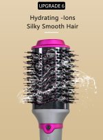 ⁦كينسي بيوتي فرشاة الساخن 4 في 1، فرشاة تجفيف كهربائية برأسين، 1200 واط، مصفف الشعر، يجعل شعرك ناعمًا⁩ - الصورة ⁦3⁩