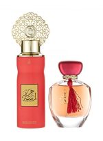 عربيات طقم هدايا لمسات حرير (1 x EDP 100ml, 1 x Perfumed Body Spray 200ml) - Image 2