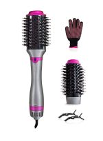 كينسي بيوتي فرشاة الساخن 4 في 1، فرشاة تجفيف كهربائية برأسين، 1200 واط، مصفف الشعر، يجعل شعرك ناعمًا