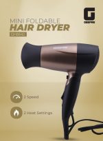 ⁦جيباس مجفف شعر كهربائي ذهبي/ أسود⁩ - الصورة ⁦2⁩