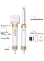 ⁦بيستيس  مجموعة أدوات تصفيف الشعر 7 في 1، فرشاة تجفيف الشعر، 1400 واط، أداة تجعيد الشعر بالهواء الساخن مع عصا فرد وتجعيد، مجفف شعر أيوني بمحرك 110000 دورة في الدقيقة لأنواع شعر النساء⁩ - الصورة ⁦2⁩