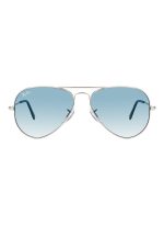 راي بان نظارة شمسية بإطار بايلوت كامل الحواف - مقاس العدسة: 58 مم -لون فضي - طراز RB3025 003/3F - Image 2