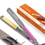 فازين مملس شعر أيوني سريع التسخين من التيتانيوم المسطح للحصول على تسريحة أنيقة