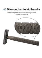 إليمي طقم شفرات سلامة مزدوجة الحافة أسود مع 5 قطع شفرة - Image 3