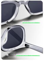 بازار نظارات شمسية مستقطبة للرجال والنساء - نظارات شمسية كلاسيكية مضادة للتوهج UV400، حماية كاملة من الأشعة فوق البنفسجية للقيادة وصيد الأسماك والسفر (رمادي) - Image 5