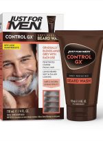 Just For Men شامبو غسول اللحية لتقليل اللون الرمادي من جست فور مين كونترول جي إكس، يلون الشارب واللحية تدريجيًا، ويترك شعر الوجه أكثر نعومة وامتلاءً، 118 مل - عبوة من قطعة واحدة - Image 2