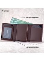 ⁦كلاسيك ميلانو محفظة كلاسيك ميلانو بحماية RFID للرجال والنساء - حامل بطاقات أوتوماتيكي بتصميم بوب أب - محفظة بطاقات آمنة ومدمجة للرجال - محفظة أنيقة للرجال والنساء⁩ - الصورة ⁦3⁩