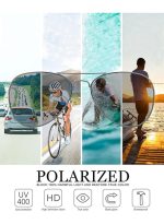 chixing نظارات شمسية للرجال والنساء، عدسات مستقطبة بمرآة معدنية، حماية من الأشعة فوق البنفسجية 400 - Image 4