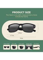 ⁦بازار نظارات شمسية مستقطبة للرجال والنساء - حماية من الأشعة فوق البنفسجية 400 - نظارات شمسية بتصميم كلاسيكي⁩ - الصورة ⁦4⁩