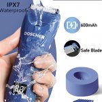 DOSCHER Electric Body Trimmer for Men, Waterproof Rechargeable Body Shaver, Safe Grooming Trimmer Wet/Dry Use, Men’s Grooming