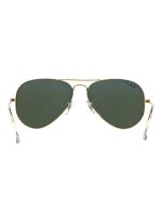 راي بان نظارة شمسية بإطار آفياتور وبعدساتٍ مستقطبة - طراز RB3025 001/58 - حجم العدسة: 58 مم - ذهبي - Image 3