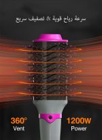 كينسي بيوتي 4 في 1 فرشاة الساخن ، اجهزة شعر،استشوار،استشوار سيراميك،سشوار،فرشاة فرد الشعر،مكواة شعر،مصفف شعر، فرشاة تصفيف الشعر، 1200 واط ،لفرد الشعر المجعد برأسين ، فرشاة الهواء الساخن - Image 3