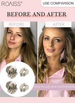 رويس مجموعة مكونة من 4 قطع من مجعد الشعر الخالي من الحرارة من الساتان، بكرات شعر لتجعيد الشعر بدون حرارة مع أغطية للشعر، وحزام رأس ناعم لتجعيد الشعر الطويل، ومجموعة للنوم طوال الليل (بيج) - Image 2