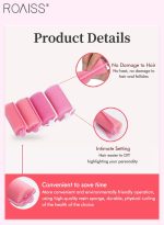 رويس 56 قطعة من لفافات الشعر بالإسفنج الناعمة لتجعيد الشعر أثناء النوم بأحجام متنوعة، أداة تجعيد الشعر المرنة مع مشط ذيل مدبب ومشط مزدوج الأطراف لتصفيف الشعر بنفسك - Image 7