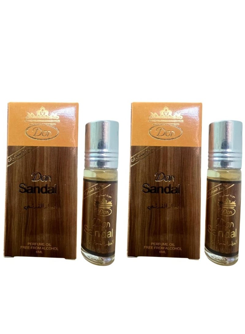 6990d3c0-52e4-492b-bf64-fa2d350178c0.jpg دون زيت عطري رول اون فرنسي من ساندال، 6 مل، قطعتين - الصورة 1