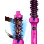 بيستيس  فرشاة حرارية مقاس 32 مم، فرشاة تصفيف شعر أيونية، أسطوانة لتنعيم وتجعيد الشعر، شعر ناعم ولامع، قابلة للتعديل من 100 إلى 220 درجة مئوية، تسخين سريع، جهد كهربائي مزدوج