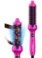 بيستيس  فرشاة حرارية مقاس 32 مم، فرشاة تصفيف شعر أيونية، أسطوانة لتنعيم وتجعيد الشعر، شعر ناعم ولامع، قابلة للتعديل من 100 إلى 220 درجة مئوية، تسخين سريع، جهد كهربائي مزدوج