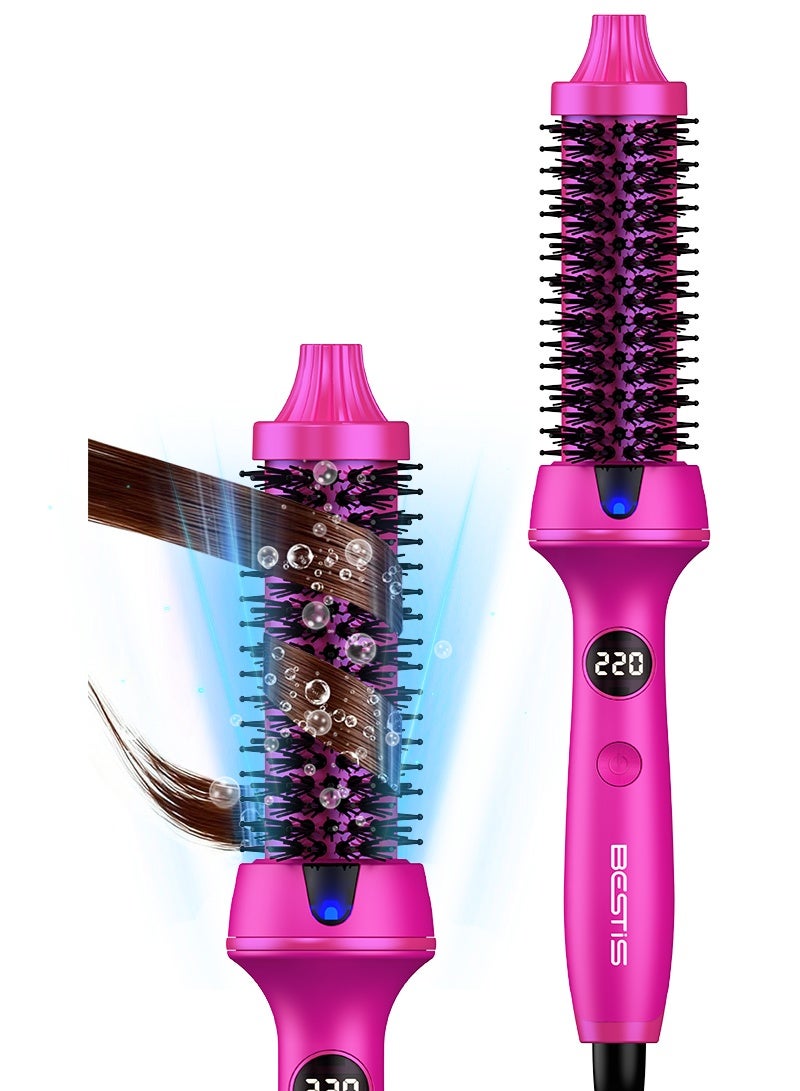 6b4e494e-717e-4afb-8be6-233cc100d836.jpg بيستيس فرشاة حرارية مقاس 32 مم، فرشاة تصفيف شعر أيونية، أسطوانة لتنعيم وتجعيد الشعر، شعر ناعم ولامع، قابلة للتعديل من 100 إلى 220 درجة مئوية، تسخين سريع، جهد كهربائي مزدوج - Image 1