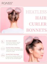 ⁦رويس مجموعة مكونة من 4 قطع من مجعد الشعر الخالي من الحرارة من الساتان، بكرات شعر لتجعيد الشعر بدون حرارة مع أغطية للشعر، وحزام رأس ناعم لتجعيد الشعر الطويل، ومجموعة للنوم طوال الليل (وردي)⁩ - الصورة ⁦3⁩